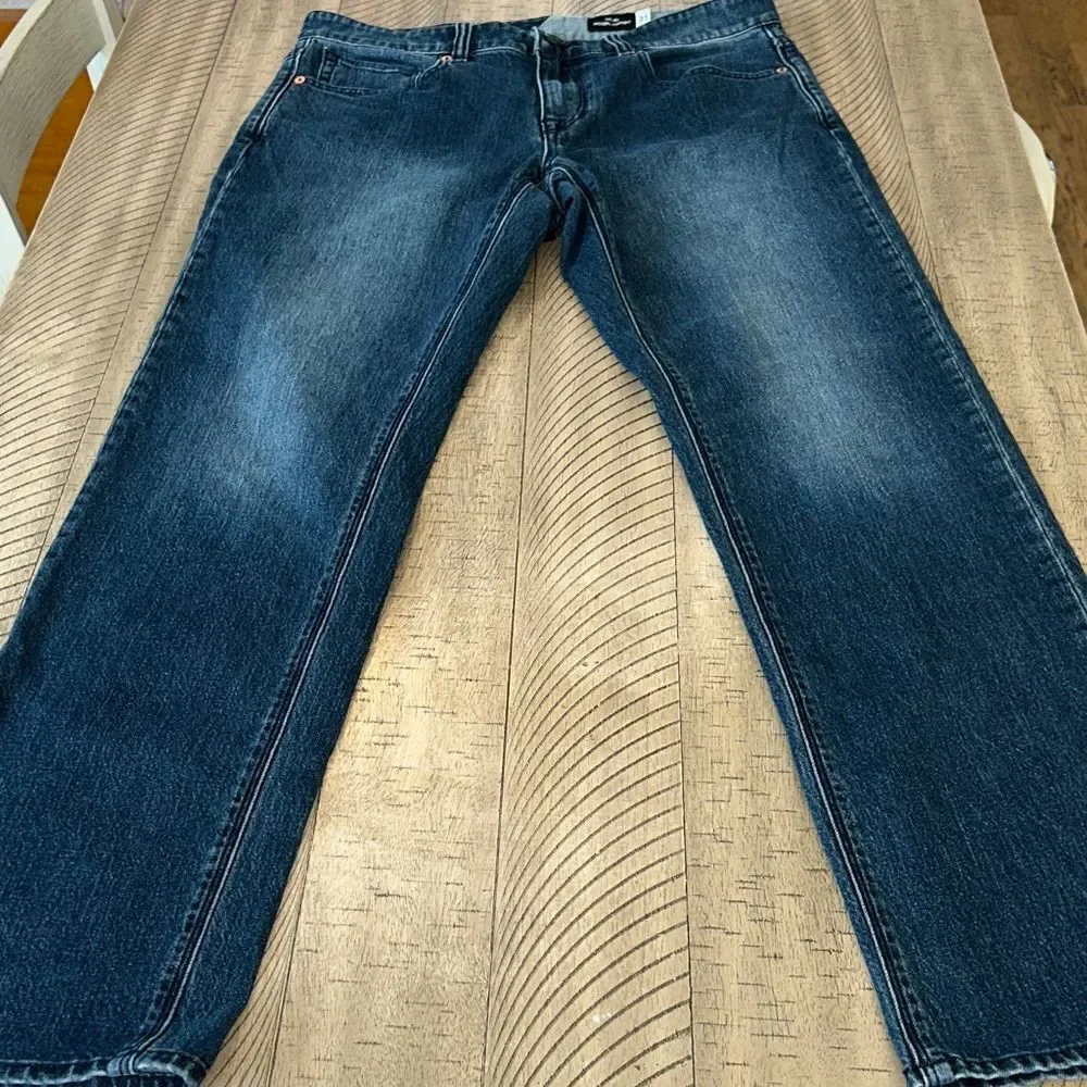 Volcom Men's Dark Blue Straight Jeans